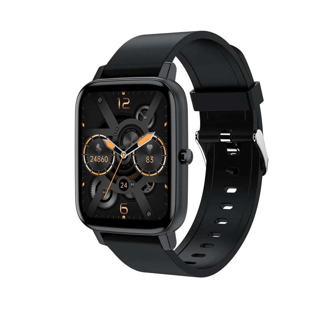 H80 fashion sports smart watch with ECG and blood oxygen monitoring on a silicone wrist strap.
