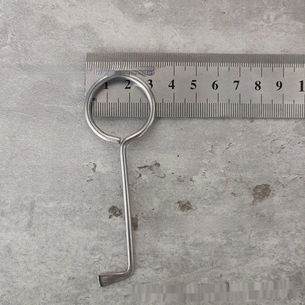 Two metal alloy wrench tools from a portable 2-piece set for household and vehicle maintenance.