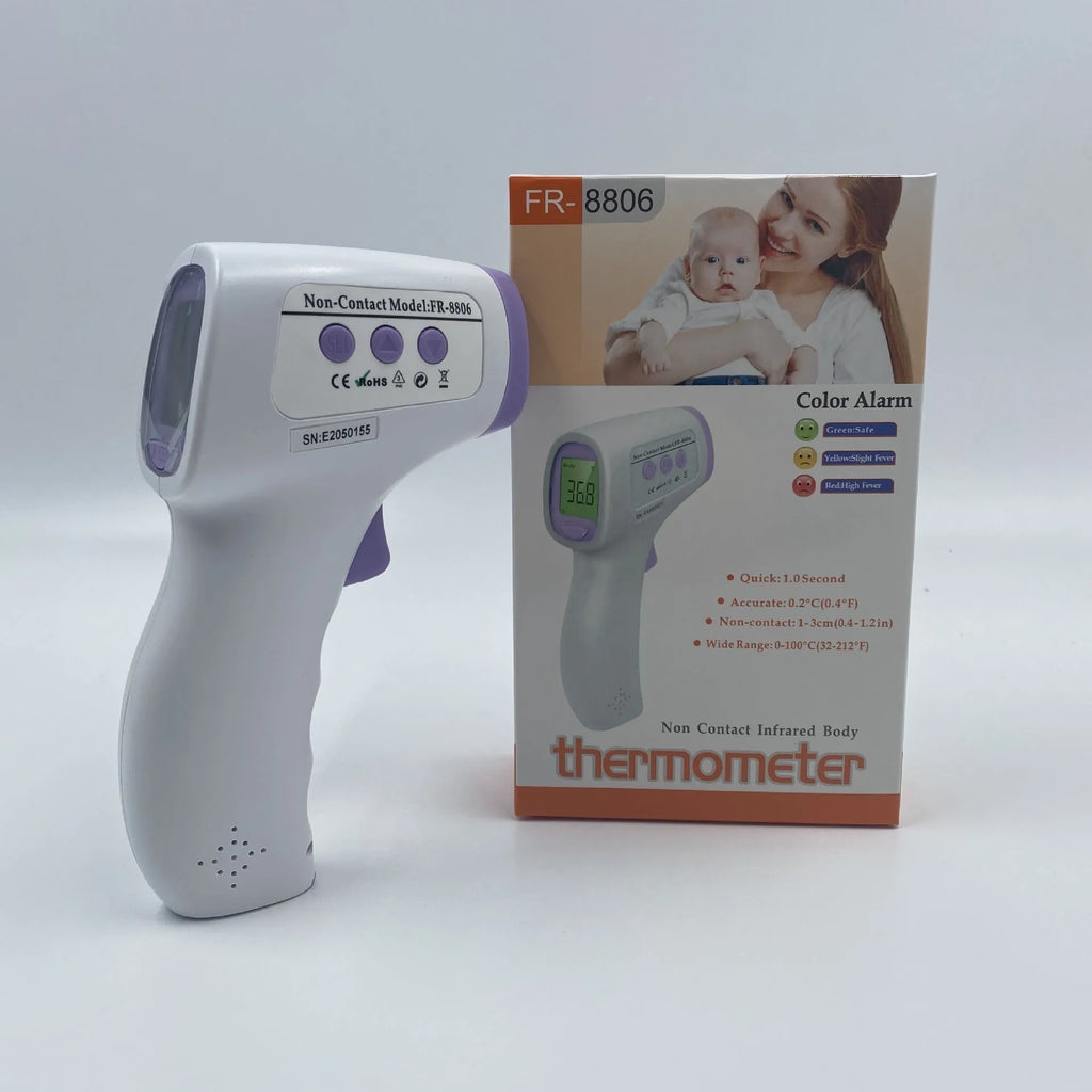 White digital thermometer for non-contact temperature measurement