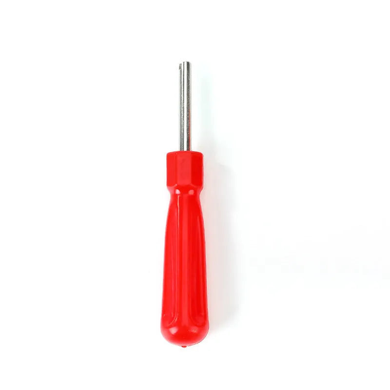 Aluminium alloy single-head twist valve wrench on a workbench