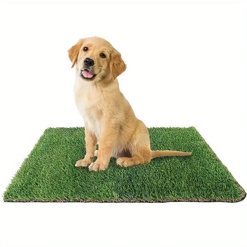 Artificial grass dog and cat toilet training mat with waterproof backing in multiple sizes