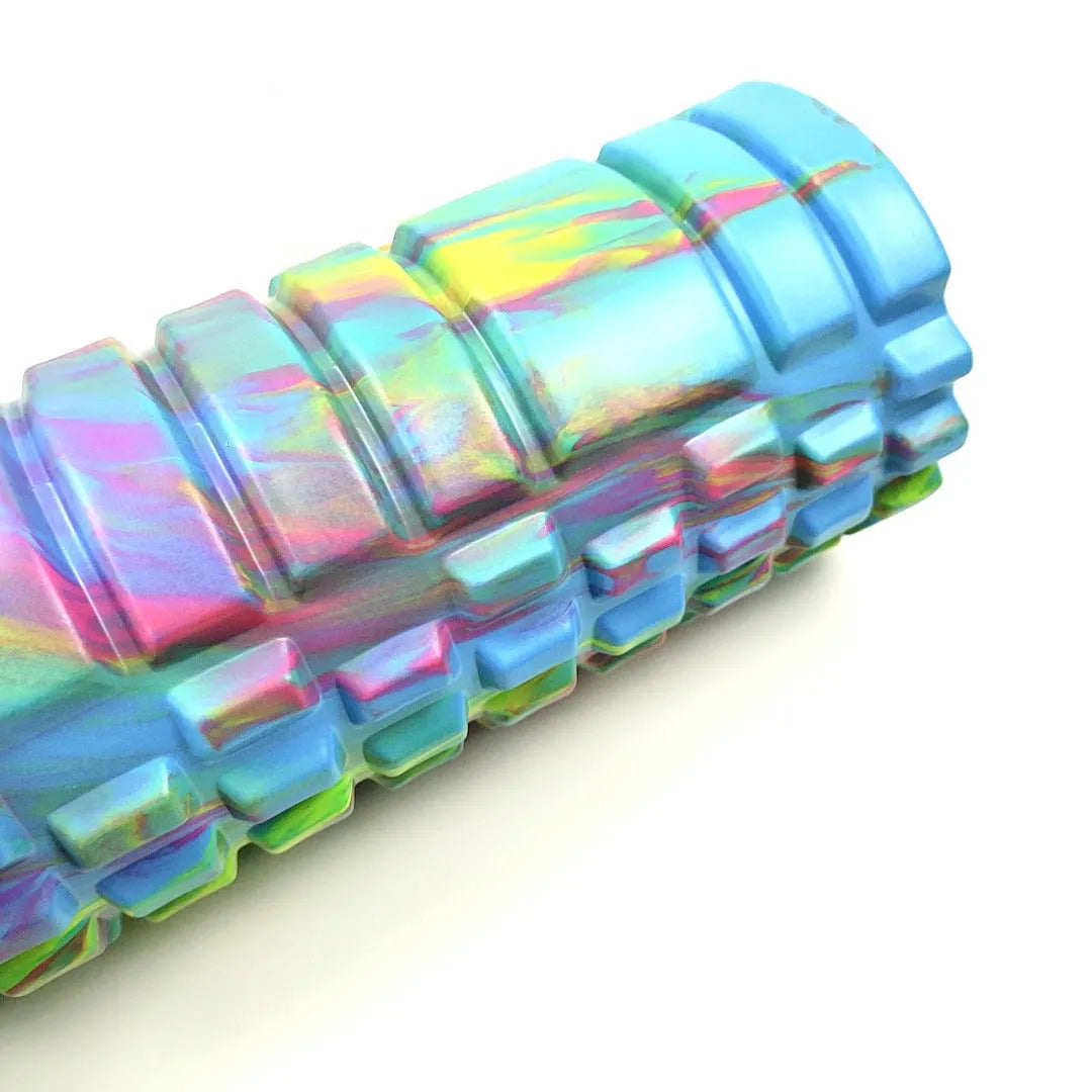33cm camouflage pattern EVA foam roller for fitness and massage.