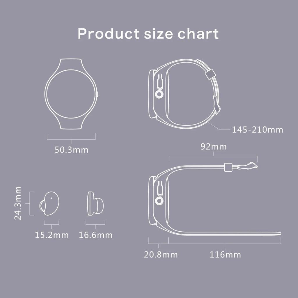 Black detachable smart sports bracelet with TWS Bluetooth earphones for fitness tracking and calls.