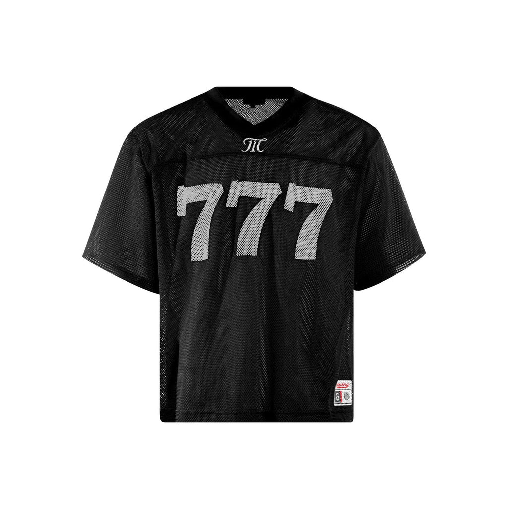A loose fit retro street style summer t-shirt in black, shown front view.