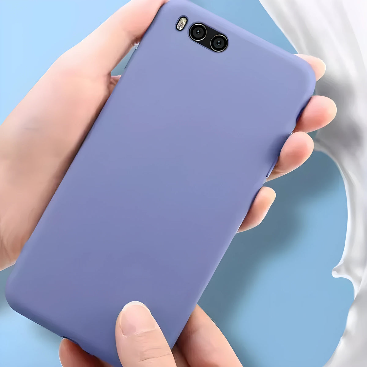 Liquid silicone single-shell phone case for Xiaomi Mi 6, anti drop protective sleeve in six colours