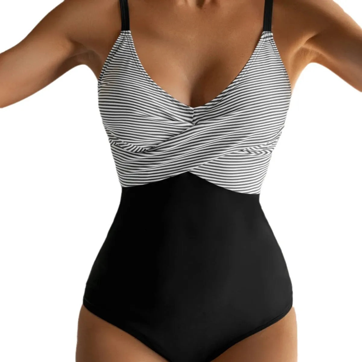 Women's printed split lace-up backless bikini swimsuit in polyester fabric with multiple pattern options
