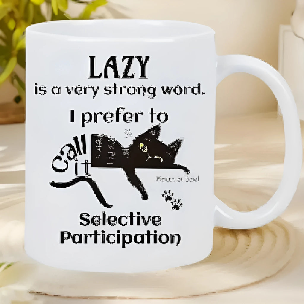 Ceramic thermal transfer mug with 11oz capacity for custom picture-style designs