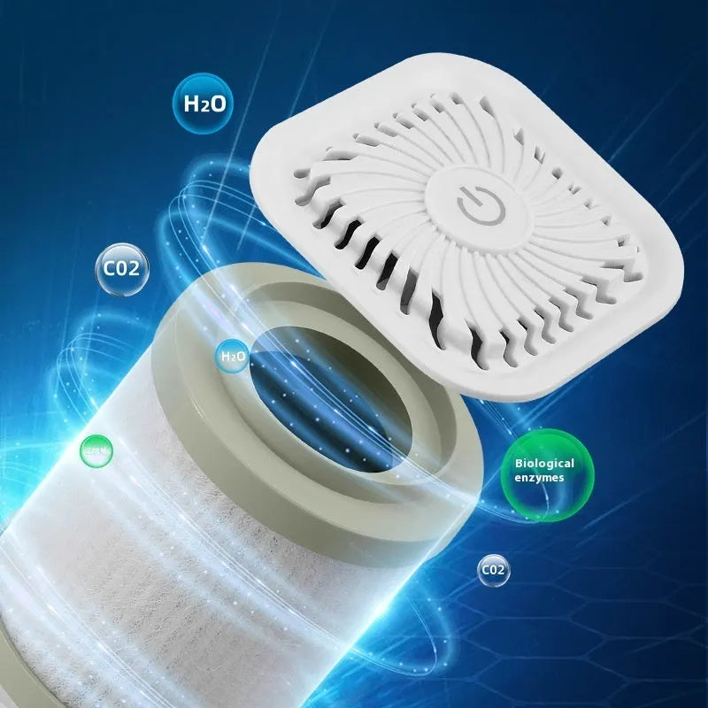 Mini USB car air purifier in black and white colour options for small rooms under 10 square metres