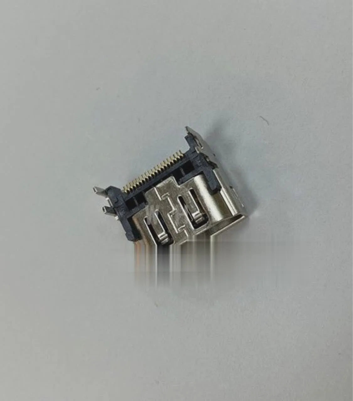 Silver HDMI host interface socket for arcade gaming machine connections and repairs