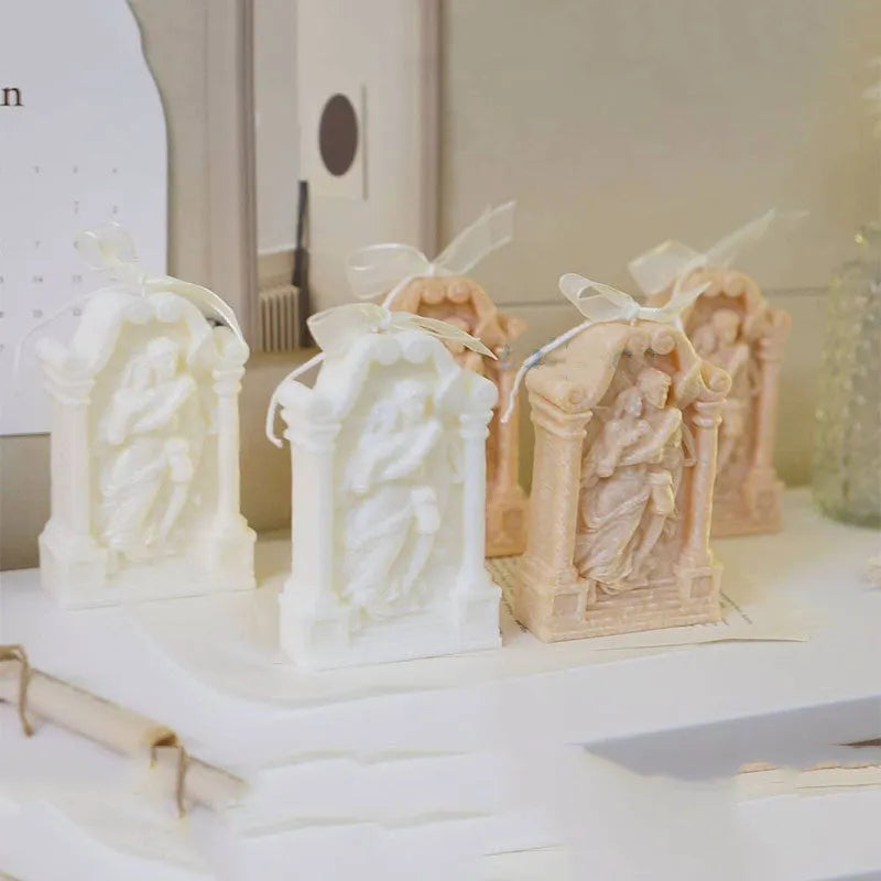 Food-grade silicone mould showing ancient Greek couple angel design for crafts and baking
