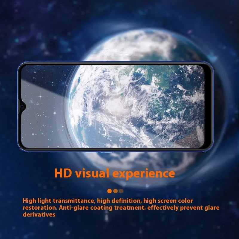 OPPO A9 2020 full screen tempered glass protector with black colour and full glue adhesive