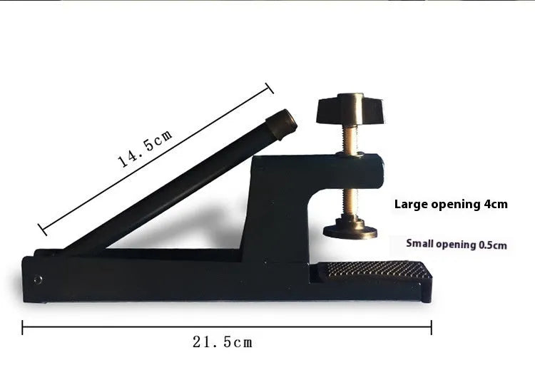 Thickened table tennis post set with universal large clip for indoor open grid table frames.