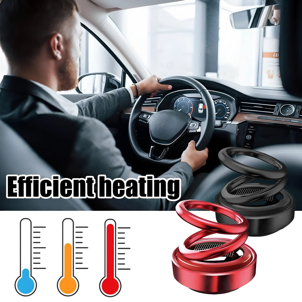 Portable miniature vibration radiator in black or red colours measuring 5.1 by 6 centimetres