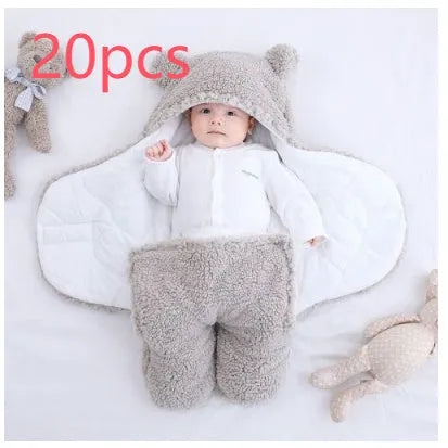 Quilted baby sleeping bag wrapper in cotton blend fabric available in multiple colours and sizes