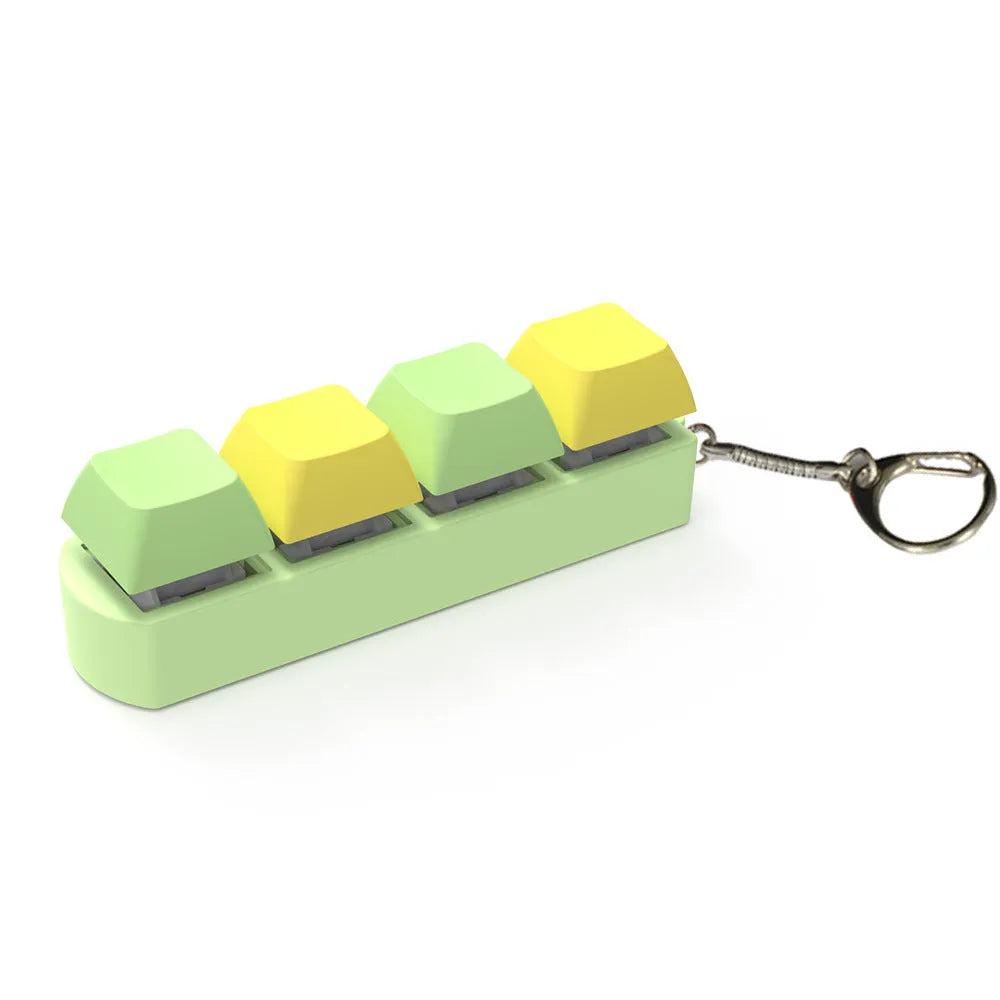 Mechanical keyboard switch tester with four keys and transparent ABS bottom shell