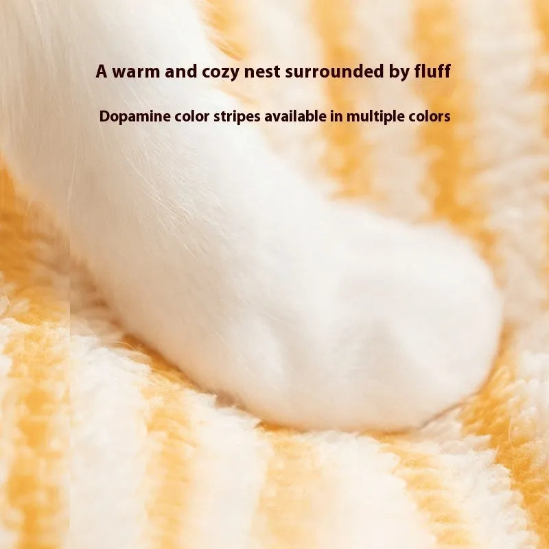 Cloth pet sofa nest bed in yellow, pink, lake blue or green, S M L, for cats and small dogs