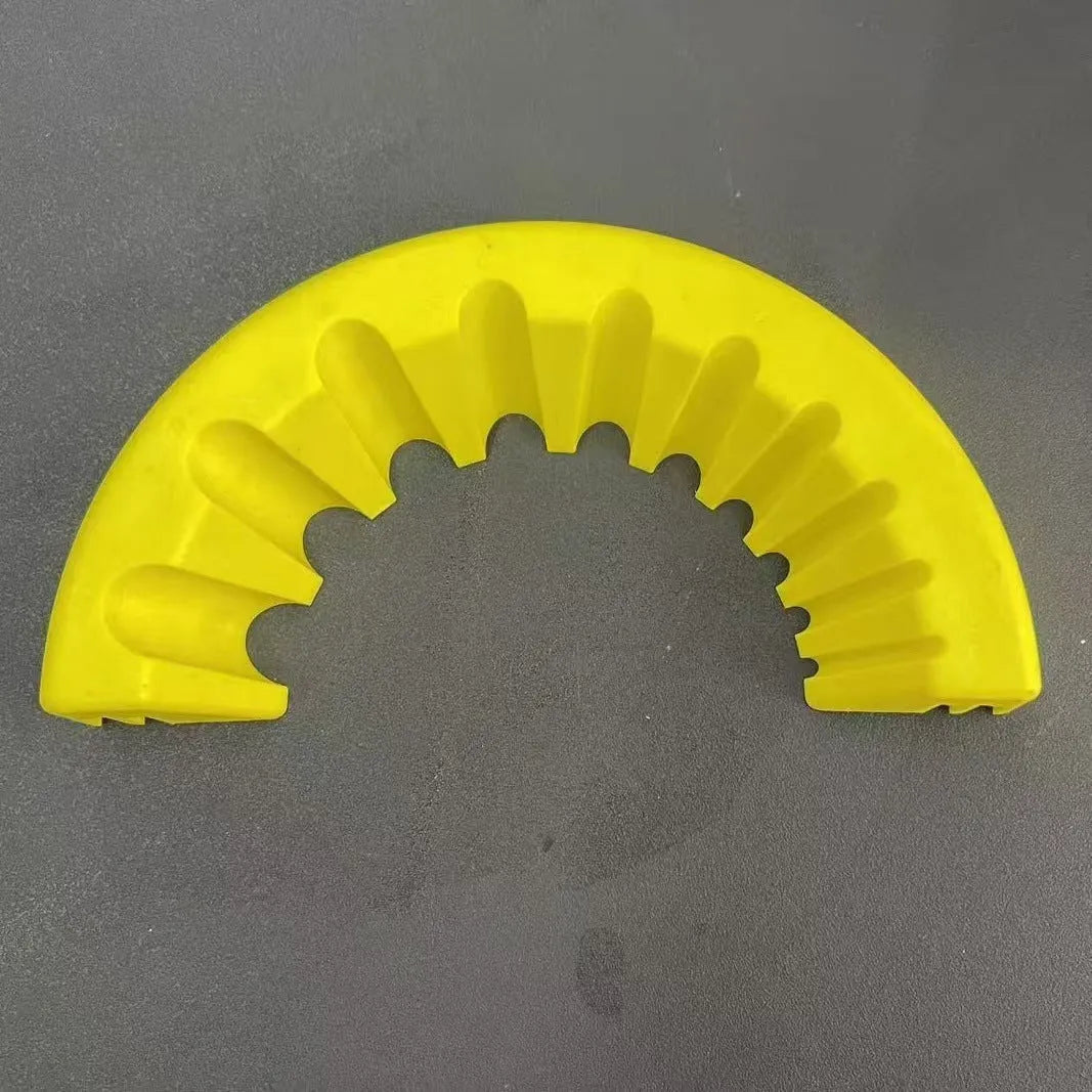 Angle grinder grinding bit bracket holder in black, green and yellow colours for silicon sealant drilling