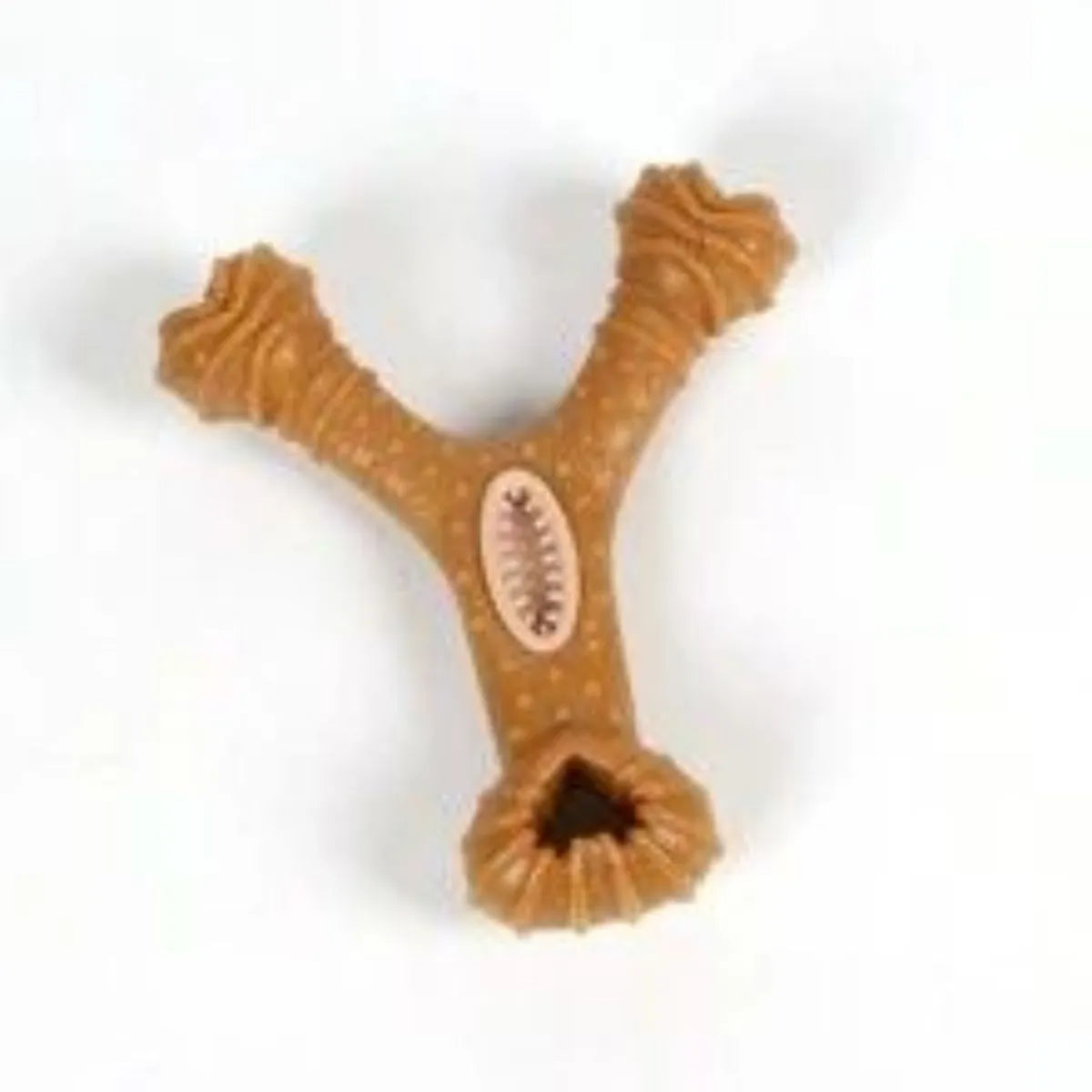 Durable TPU dog chew bone toy shown in 8-shape and Y-shape designs for teeth cleaning and play