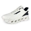 Men's casual sports shoes in black colour with mesh upper and lace-up front closure