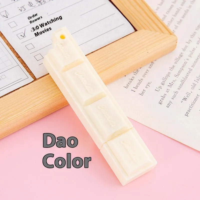 Cartoon chocolate-themed ballpoint pen with plastic body and 0.5mm tip.