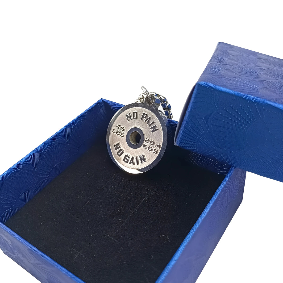 Stainless steel geometric barbell disc pendant necklace with choice of pearl, gold or black 60cm chain