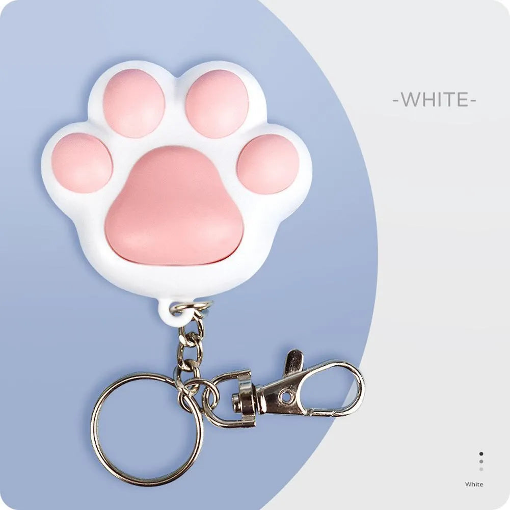 USB-rechargeable infrared cat teaser toy with keychain light in pink or black