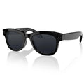 AI translation video glasses with black and transparent lens options, head-mounted design