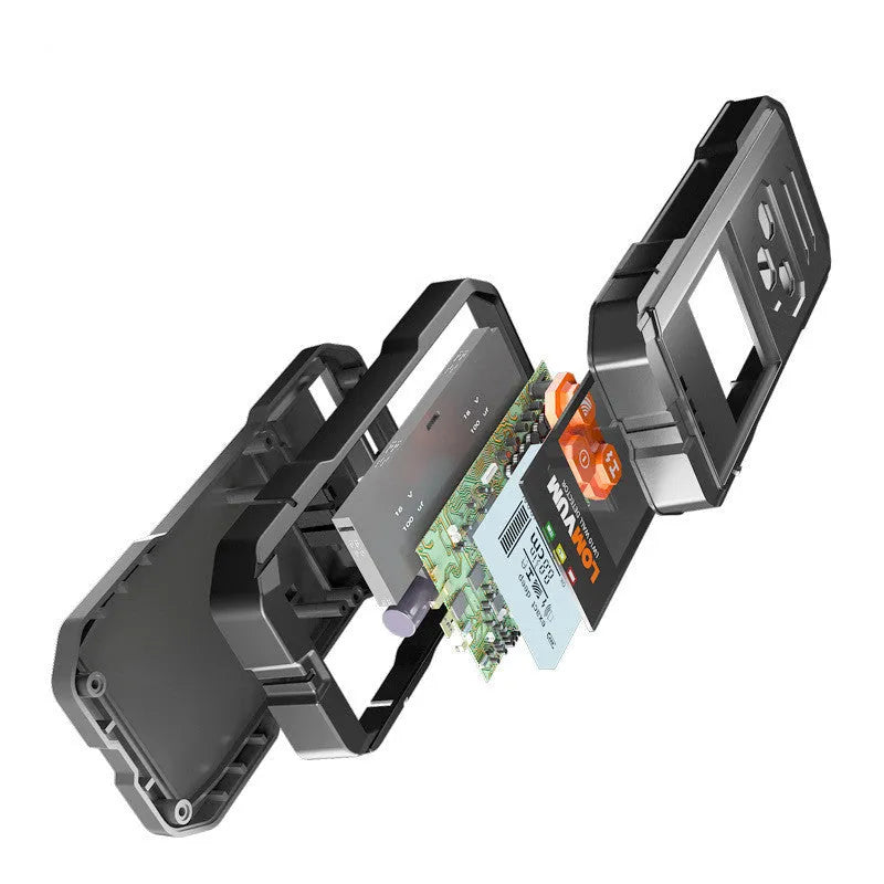 Multifunctional wall detector handheld unit for locating studs, wires and pipes behind walls