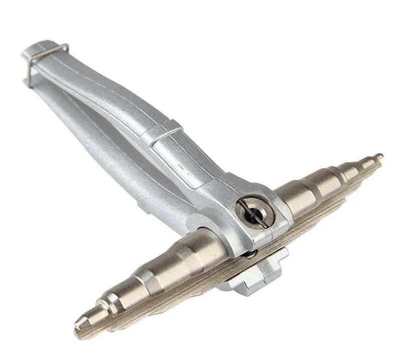Manual tube expander tool in black or silver for expanding 6-22mm copper tubing.