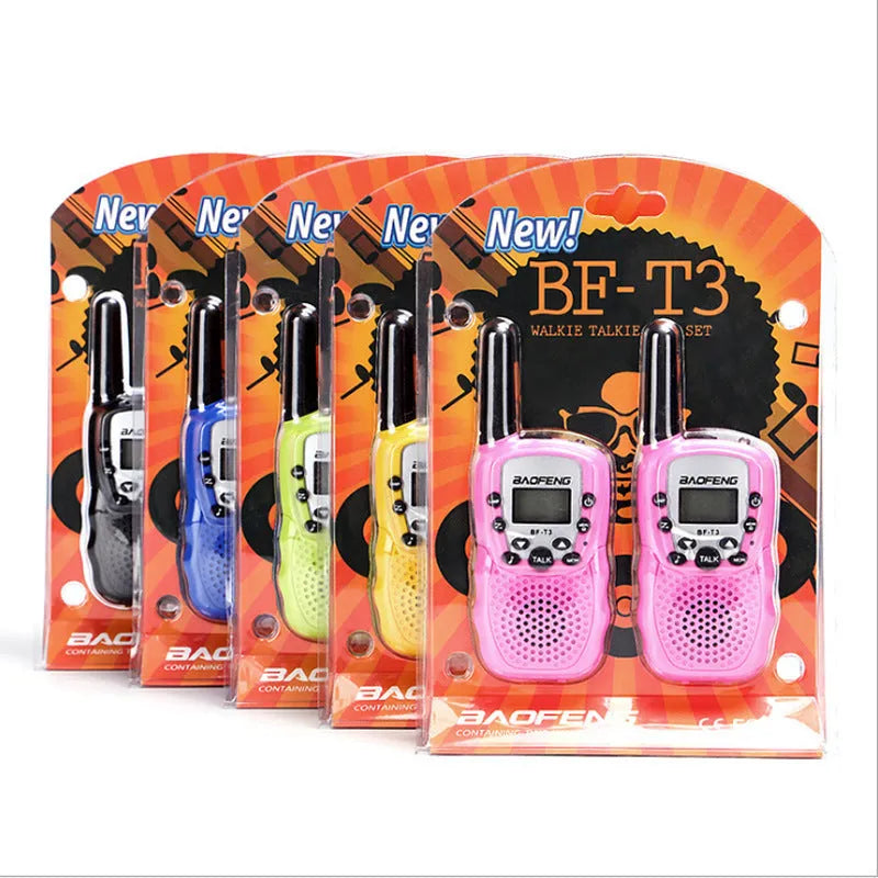 Children's walkie talkie set in multiple colours with 22 UHF channels