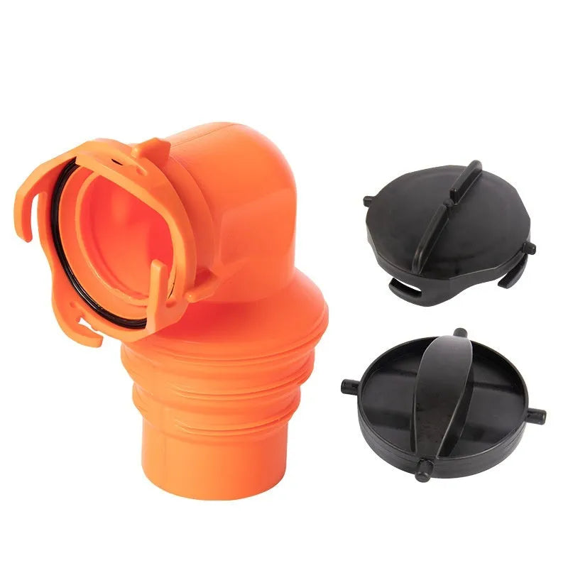 90 degree rotary elbow joint for caravan sewage hose in PP or TPE material