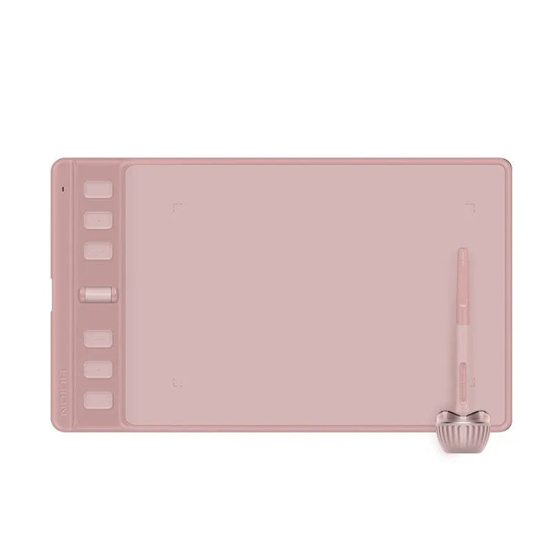 Hua Wang H641P drawing tablet with digital pen in black or pink with 8192 pressure levels