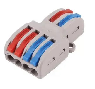 Quick wire connector with fire insulation shell and brass guides for 0.08-4.0mm² wiring