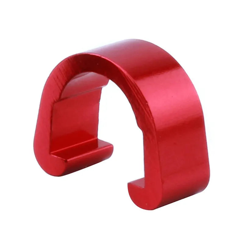 Aluminium alloy C-shaped buckle in various colours, dimensions 10.2mm by 13mm by 5mm.