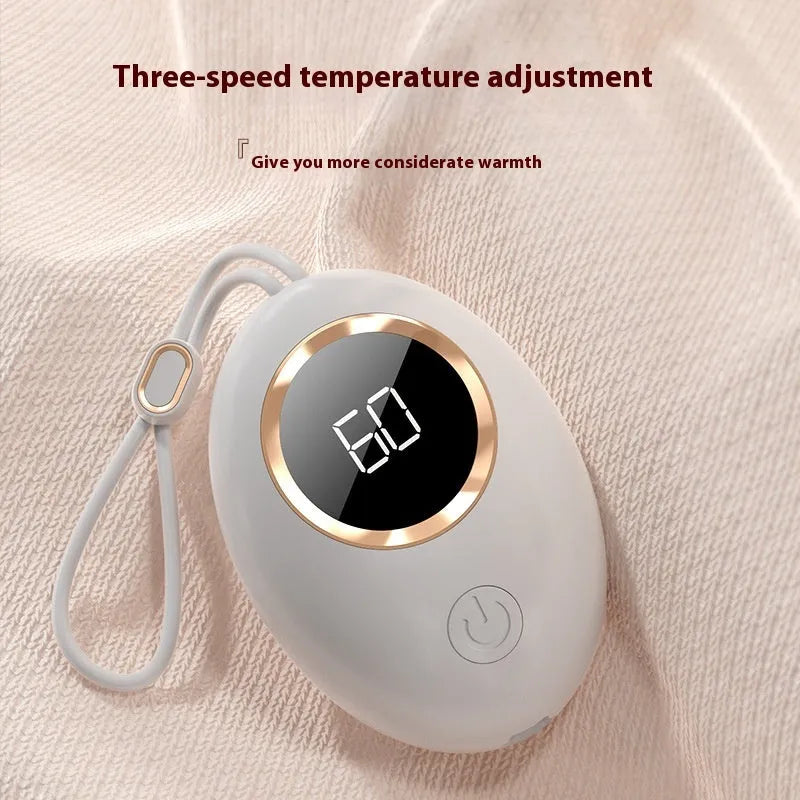 USB digital display hand warmer power bank in six colour options with aluminum heat dissipation