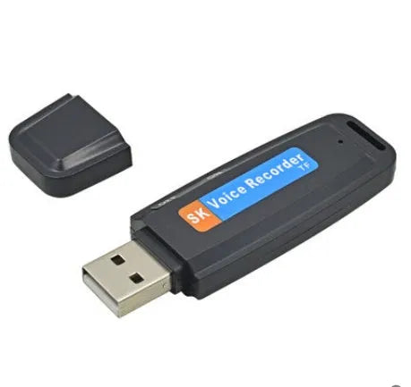 SK-868 creative USB flash drive with voice function in black or white plastic shell