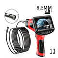 8.5mm diameter dual-lens endoscope camera with choice of snake pipeline or hard wire cable options