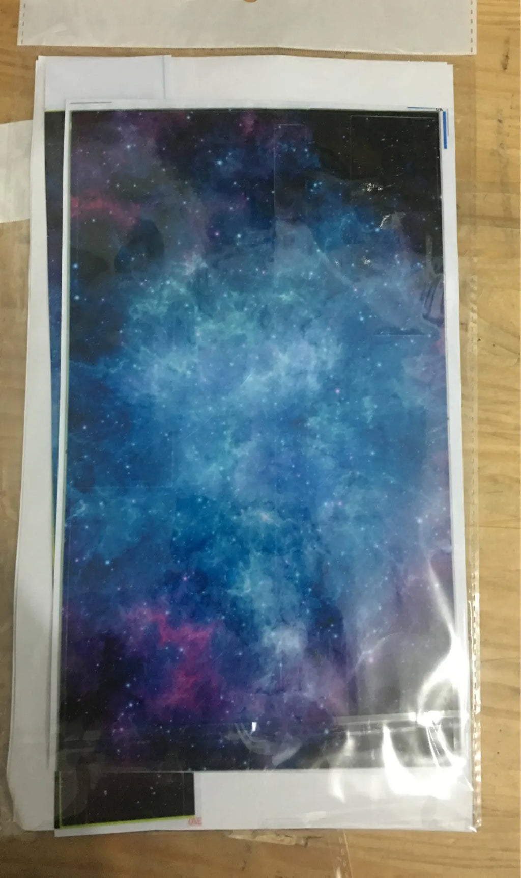 Blue matte Xbox One skin sticker with scratch-free surface protection, 5 pieces in OPP bag packaging