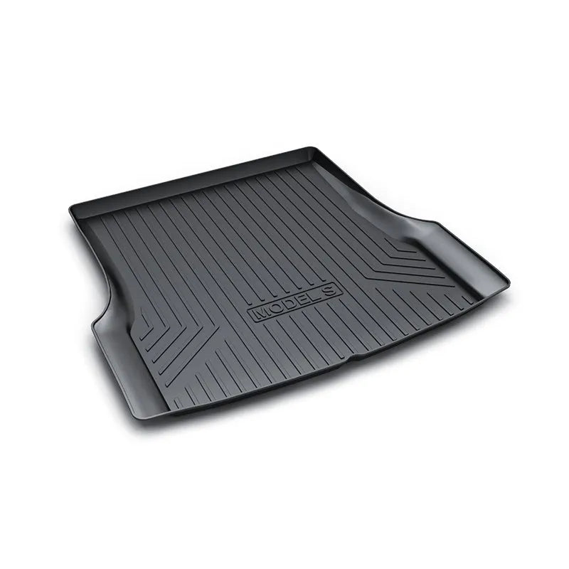 Rubber floor mats for Tesla Model 3, Y, X and S cars with TPE driver footrest