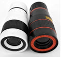 12X magnification phone telescope lens with universal mounting clip for smartphones