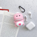 Silicone case for AirPods 1 and 2 generation in assorted colours with cartoon animal designs