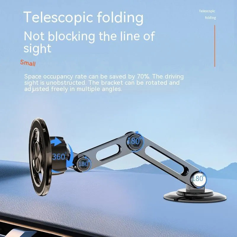 All-metal magnetic car phone holder with magnetic rings in multiple colour options