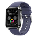 Multi-sport smartwatch with 1.7 inch tempered glass screen showing heart rate monitoring display