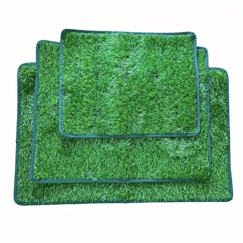 Artificial grass dog and cat toilet training mat with waterproof backing in multiple sizes