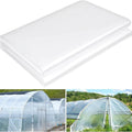 Roll of clear polyethylene plastic film for greenhouse use, labelled 4x8 metres.