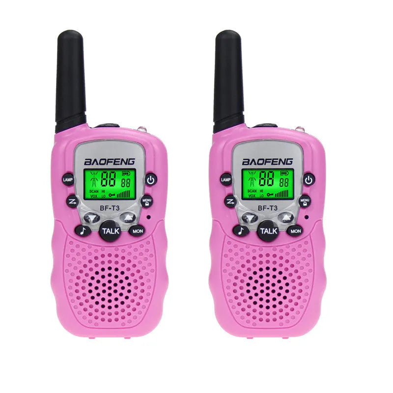 Children's walkie talkie set in multiple colours with 22 UHF channels