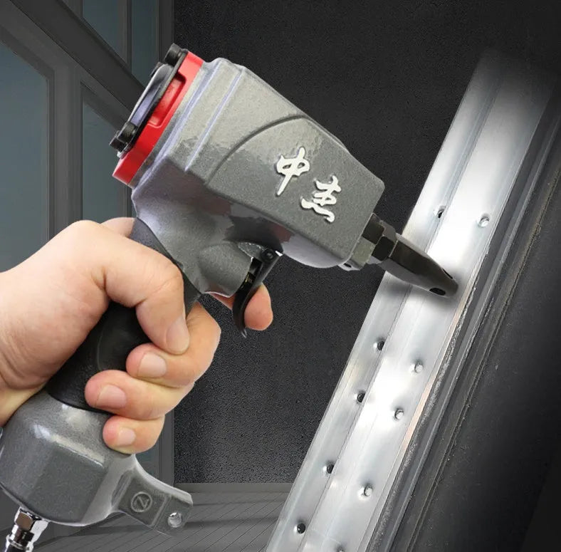 DK30 air-powered metal punching gun tool for fabric applications with 2.5-3.0mm hole diameter