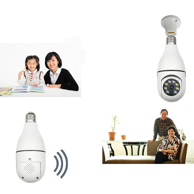 Wireless intelligent surveillance camera with full-colour day and night vision and wide-angle lens
