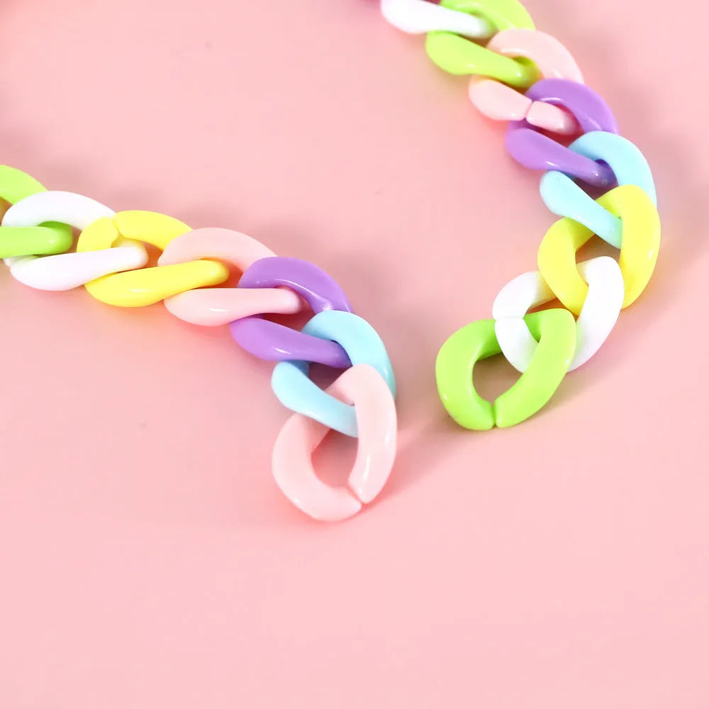 Adjustable plastic pet collar in macaron candy colours for cats, dogs or rabbits