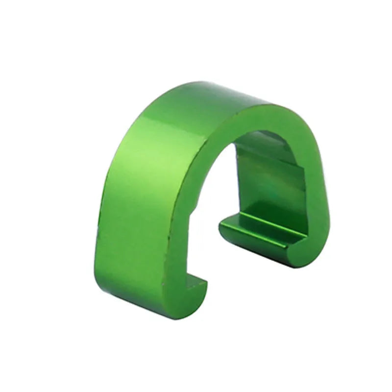 Aluminium alloy C-shaped buckle in various colours, dimensions 10.2mm by 13mm by 5mm.